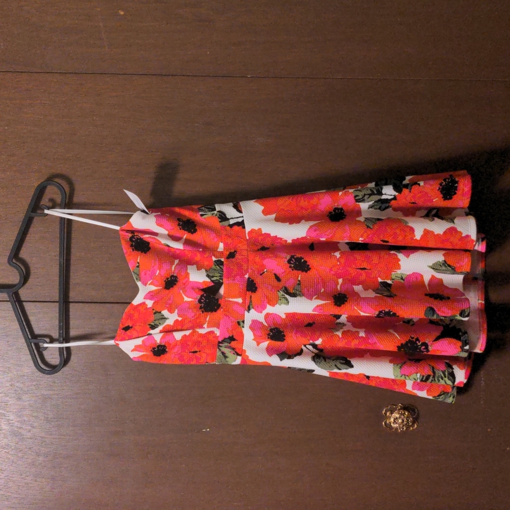 Floral Strapless Dress